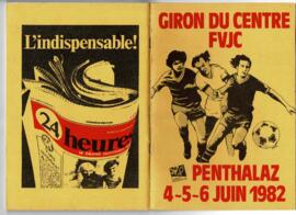 Livret de fête, Giron du Centre, Penthalaz